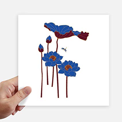 425x425 diythinker blue lotus leaf lotus flower dragonfly