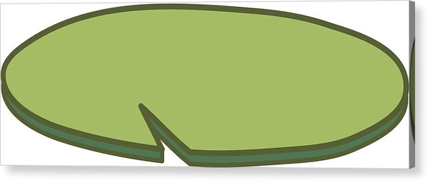 623x266 Lotus Leaf Acrylic Print