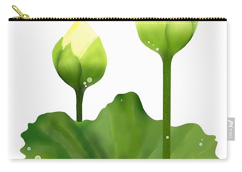 800x570 Fresh White Lotus Flowers And Leaf On White Background Carry All