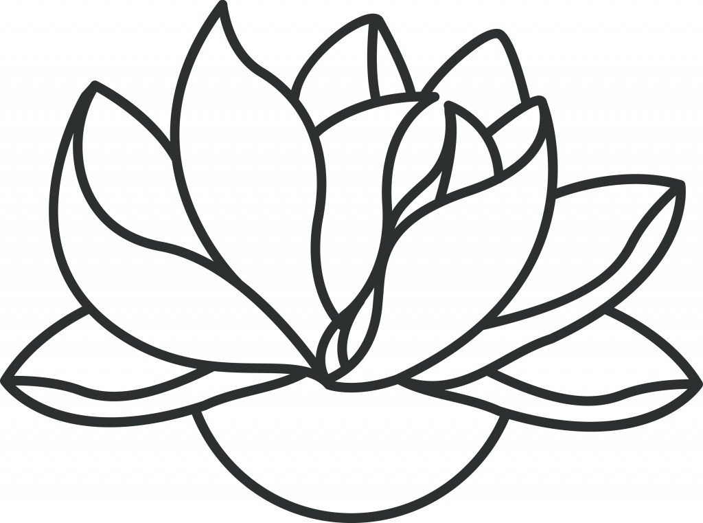 Lotus Line Drawing