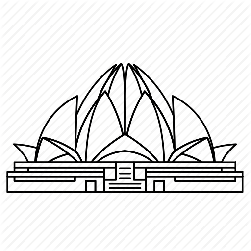 512x512 Drawing Lotus Temple