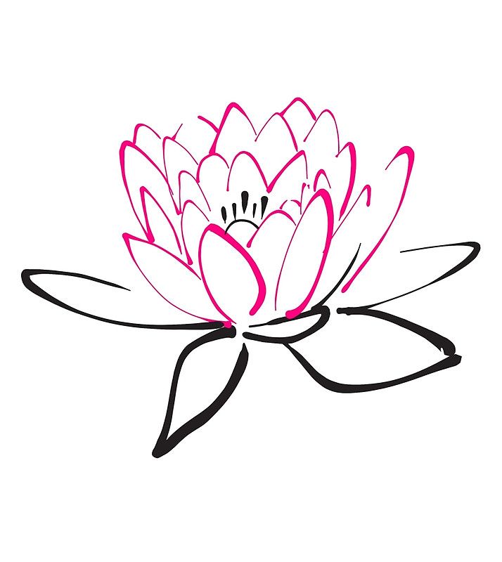 714x800 Lotus Sketch Drawstring Bag Drawing Practice Lotus Tattoo