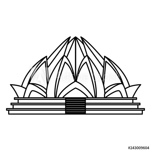500x500 Lotus Temple Architecture