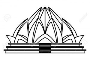 300x200 Lotus Temple Delhi Clipart Clipart Portal