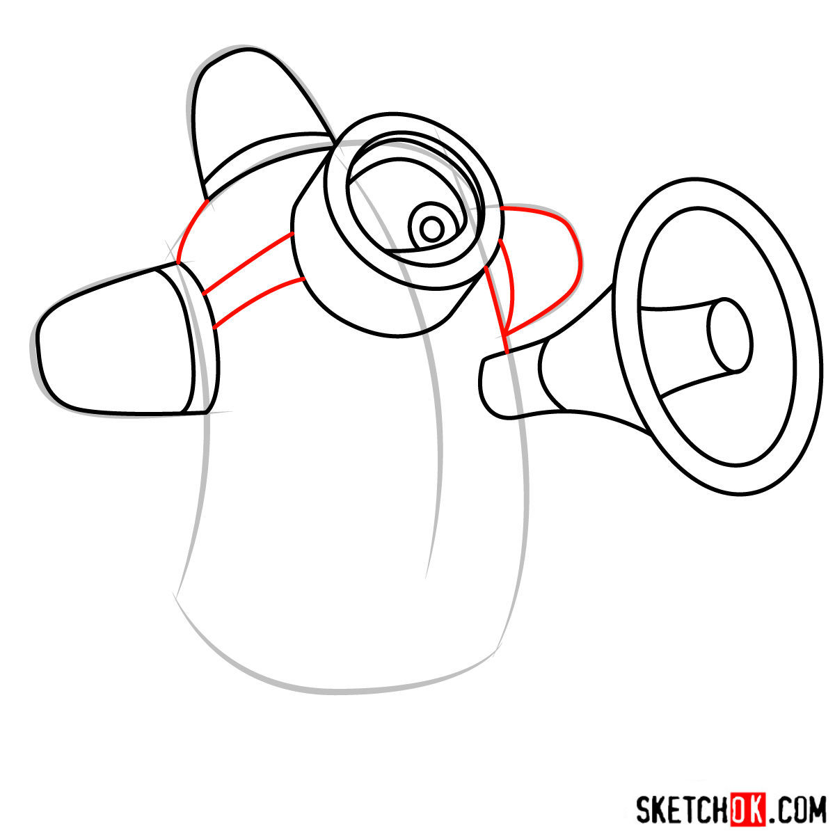 1200x1200 how to draw minion carl with a loudspeaker