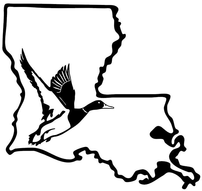 697x659 Louisiana Duck Hunting Stickers, Duck Hunt Window Decals