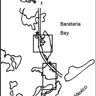 320x320 Map Of The Study Area In Barataria Bay Waterway In Southeastern