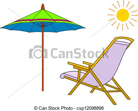 450x361 beach chaise lounge, umbrella and sun summer objects