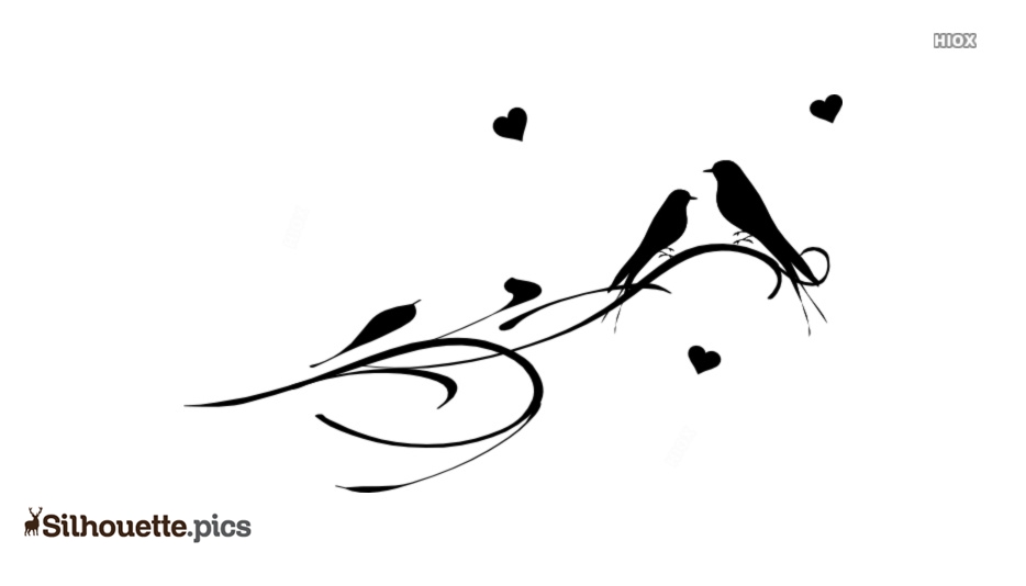 934x534 Love Birds Drawing Silhouette Vector, Clipart Images, Pictures