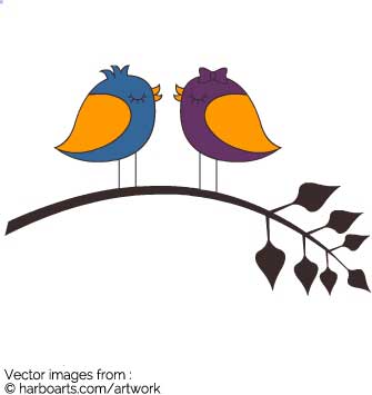 335x355 Download Cartoon Love Birds