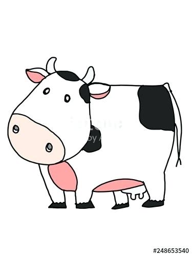 375x500 Cute Cow Drawings Cute Cow Cartoon Sitting Cute Drawings