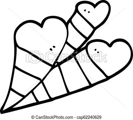 450x405 Line Drawing Cartoon Love Hearts