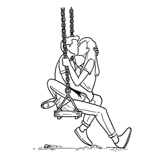 500x500 Image In Love, Couple, Drawing Collection