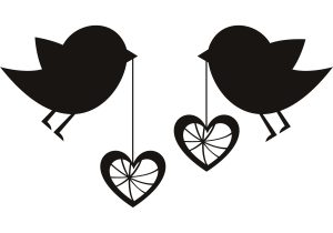 300x210 How To Draw Cute Love Birds Aw, Lovebirds