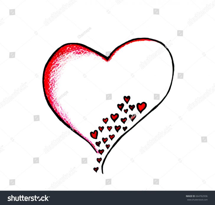 728x694 A Broken Heart Love Drawing Flower And Human Rose In Pencil