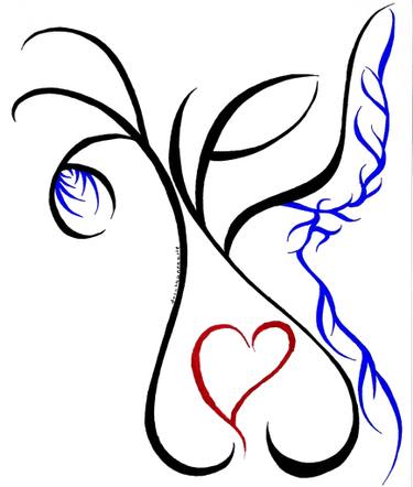 375x442 Original Abstract Love Marker Drawings For Sale Saatchi Art