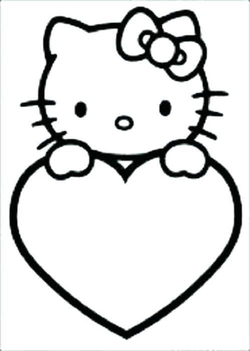 499x700 Hellokitty Drawing How To Draw Hello Kitty Love Heart With Wings