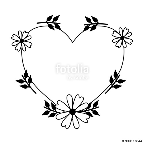 500x500 Love Romantic Heart Flowers Stock Image And Royalty Free Vector