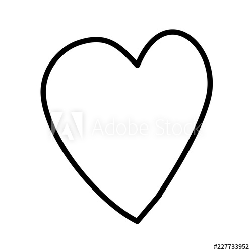 500x500 Cute Heart Love Drawing