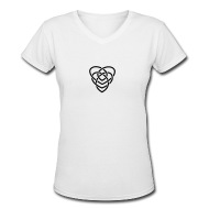190x190 Celtic Knot Loveheart Women's V Neck T Shirt Spreadshirt
