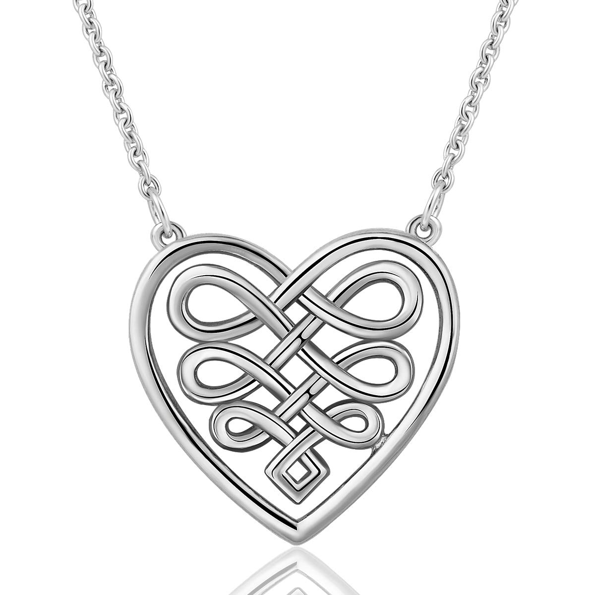 1200x1200 Aeonslove Sterling Silver Celtic Love Knot Pendant
