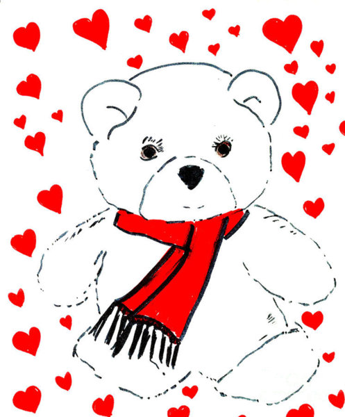 497x600 Teddy Bear Love Art