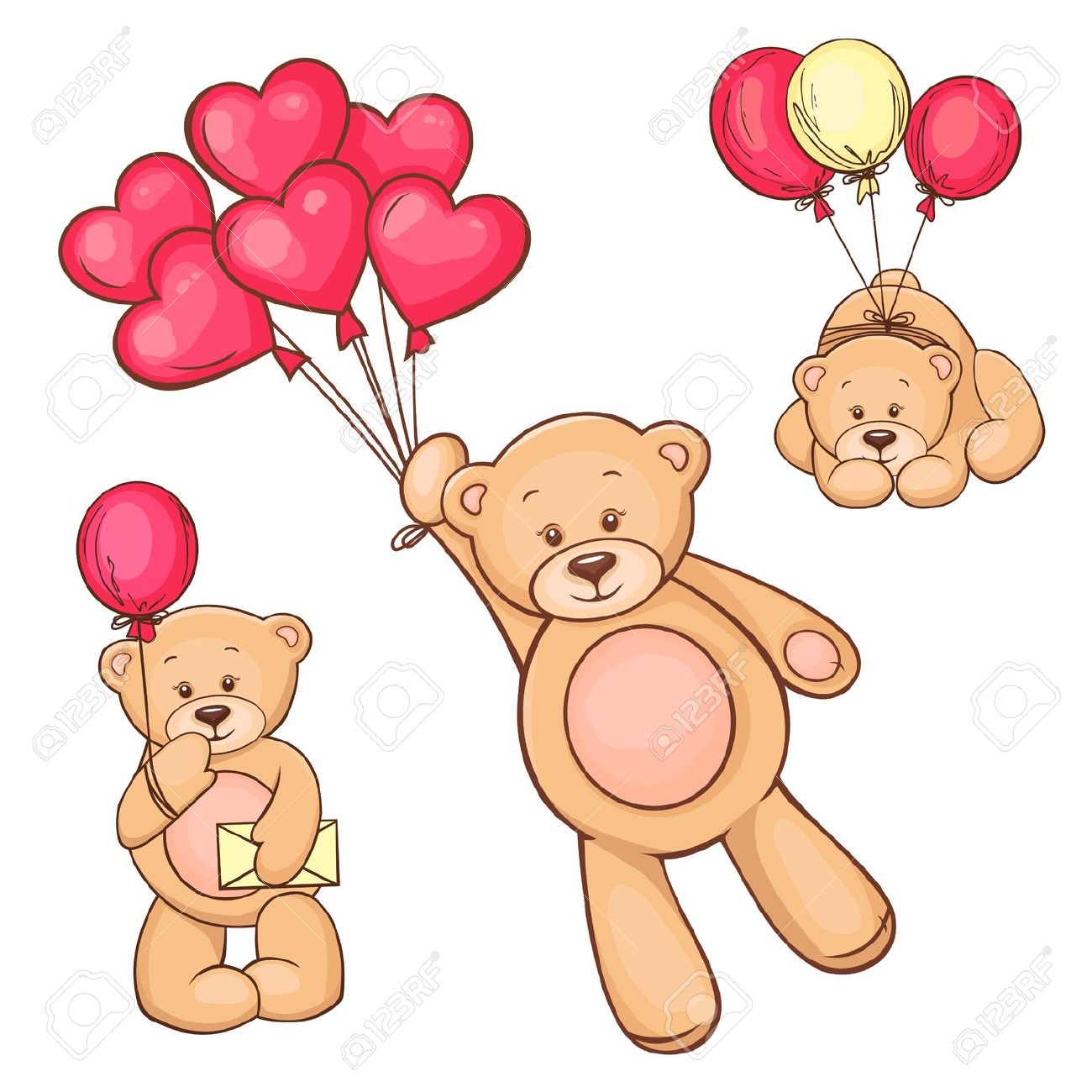 1300x1300 Cute Teddy Bear With Heart Clipart
