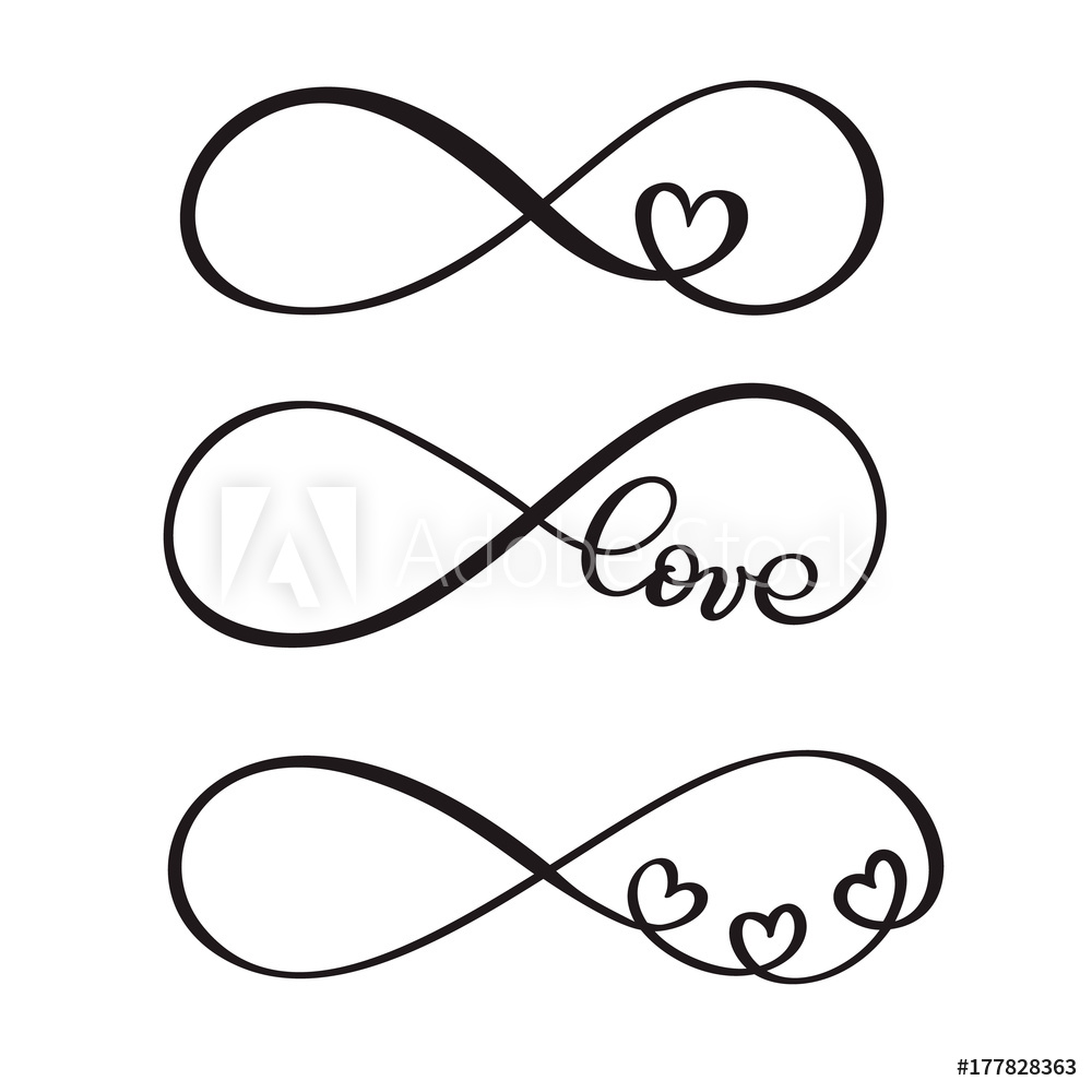 1000x1000 Fotografie, Obraz Set Of Word Love Original Custom Hand Lettering