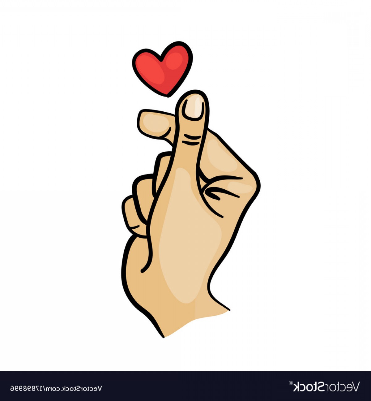 1200x1296 Korean Finger Heart I Love You Hangul Vector Sohadacouri