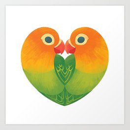 264x264 Lovebirds Art Prints