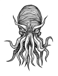 246x320 Cthulhu Test Drawing The First Official Drawing