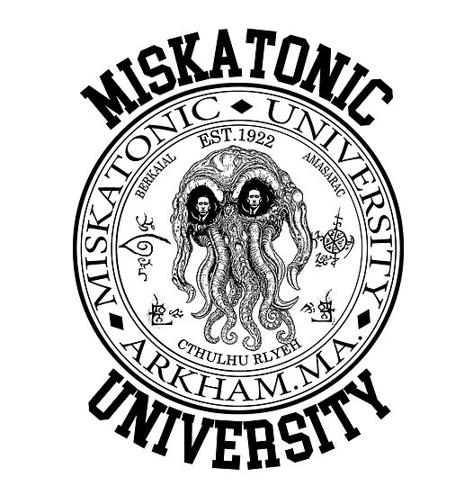 526x550 Miskatonic University Hp Lovecraft Posters