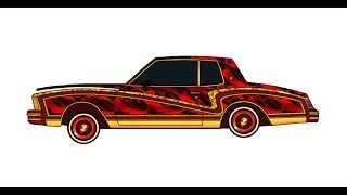 320x180 How To Draw A Lowrider Car Step Tutorials And Online Canvas