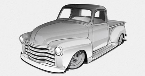 600x315 Lowrider Car Drawings In Pencil