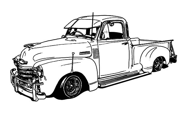 Lowrider Truck Drawings