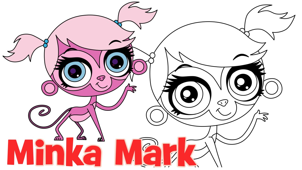 1280x720 How To Draw Minka Mark Littlest Pet Shop Animals Characters Step