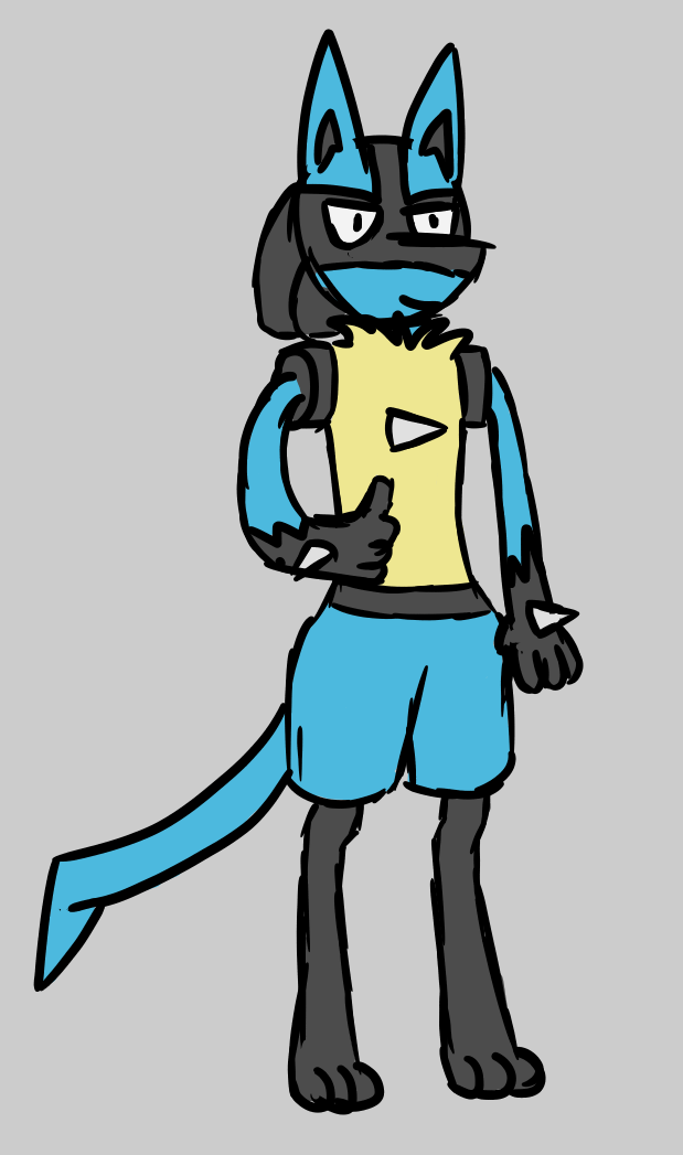 619x1047 Oh Look Another Lucario Drawing