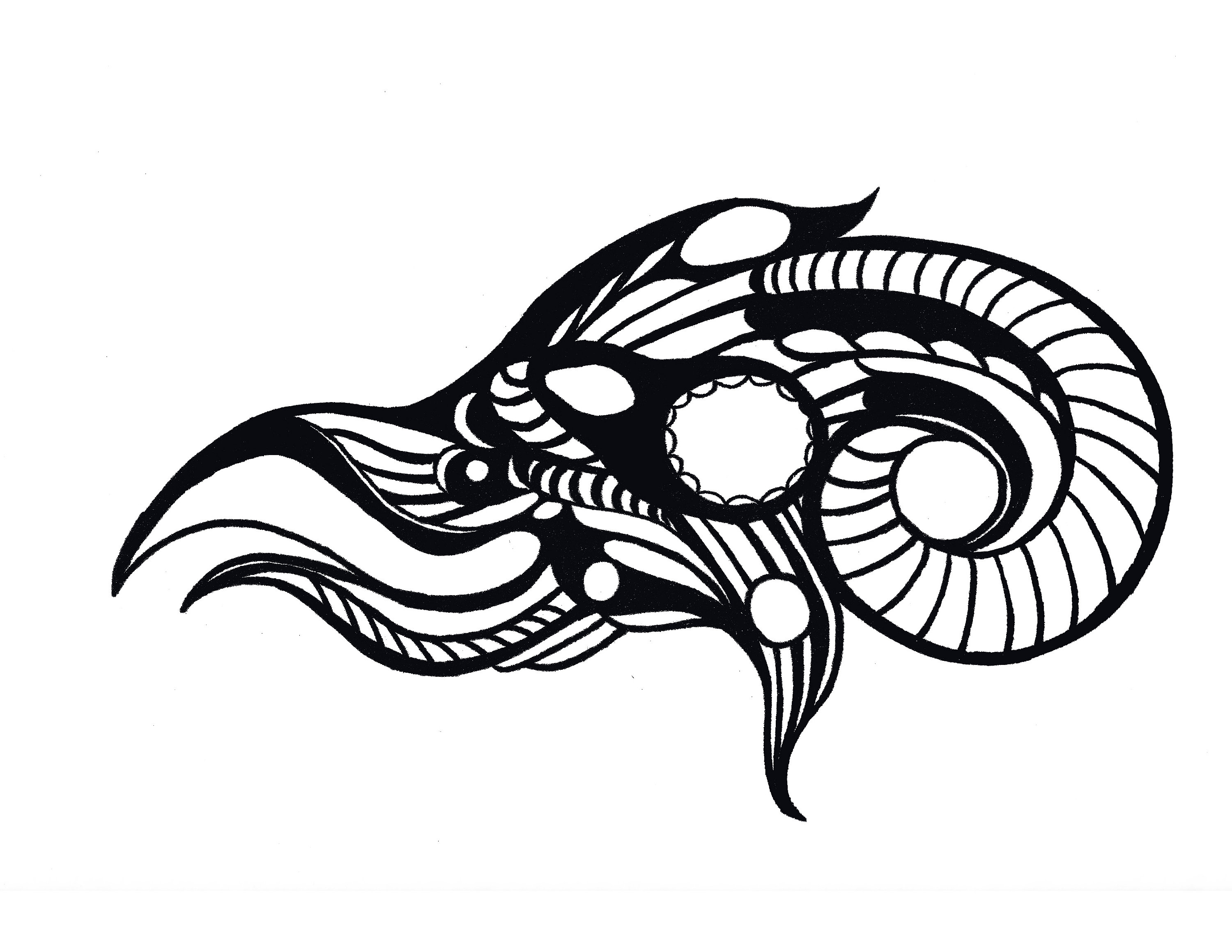 3000x2318 Lucifer's Visage Black White Color Print Asymmetry Fine Etsy