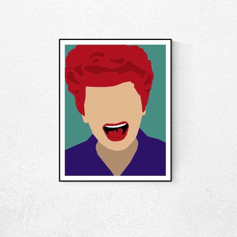 794x794 lucille ball i love lucy minimal poster art feminist icon etsy