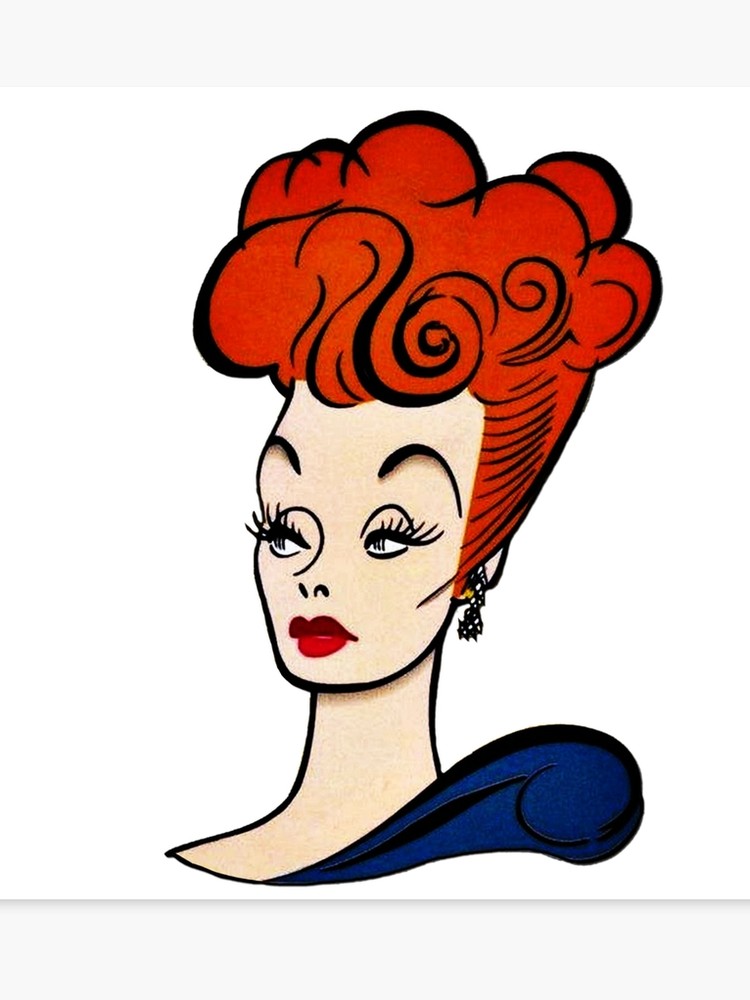 750x1000 lucille ball profile canvas print