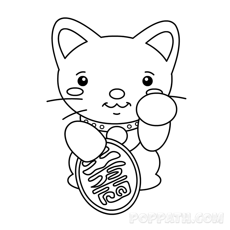800x800 How To Draw A Lucky Cat Pop Path