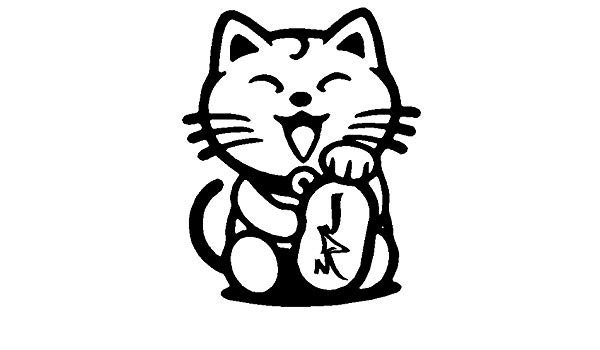 600x350 Lucky Cat Bitch Ps Power Race Oem Hater Jdm Sticker Fun