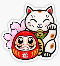 210x230 Lucky Cat Drawing Stickers Redbubble