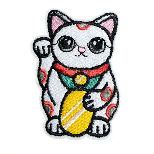 500x500 Vova Lucky Cat Diy Cloth Badges Patch Embroidered Applique