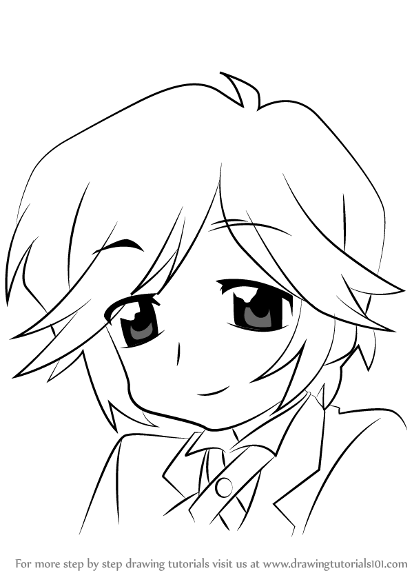 598x844 Learn How To Draw Daisuke Ono From Lucky Star