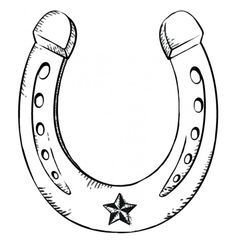 236x250 Horseshoe Drawing