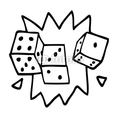 400x400 Line Drawing Cartoon Lucky Dice Buy Photos Ap Images Detailview