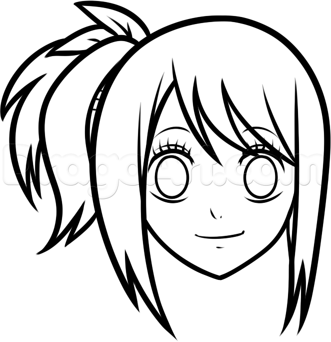 662x683 How To Draw Lucy Easy, Step