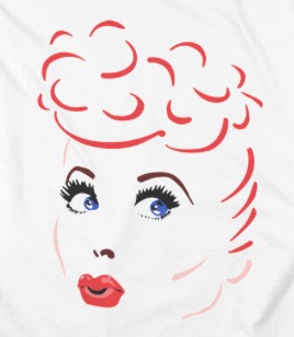 268x308 I Love Lucy Drawing T Shirt