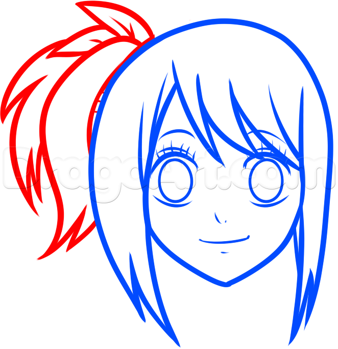 662x683 How To Draw Lucy Easy, Step